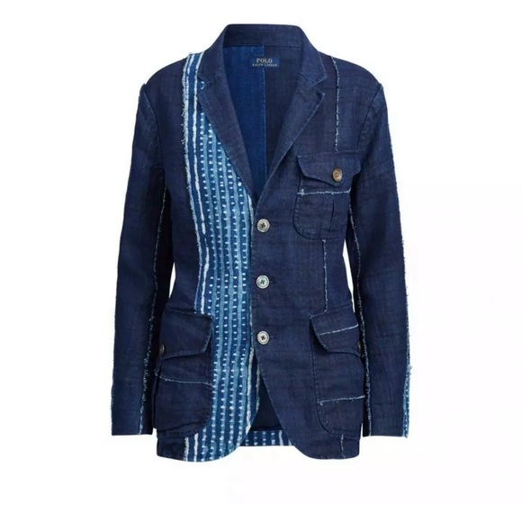 polo ralph lauren women patchwork blazer US6